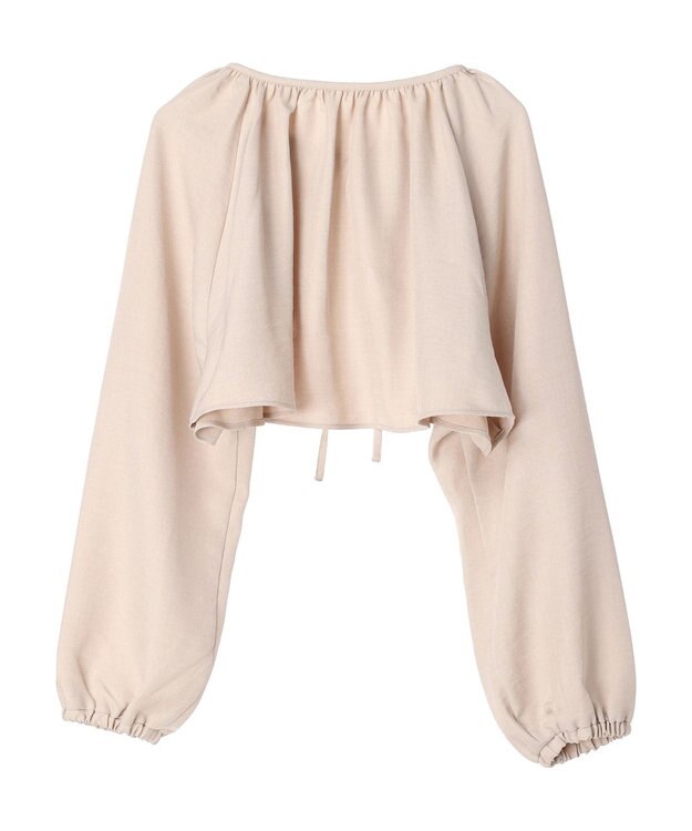 earth music&ecology ラッフルボレロ Light Beige