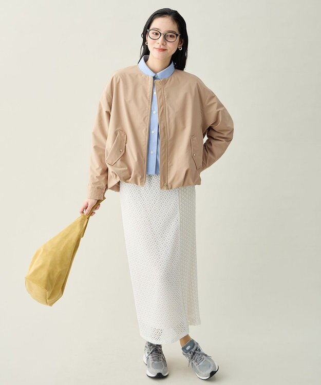 ANY 撥水バルーンブルゾン ベージュ