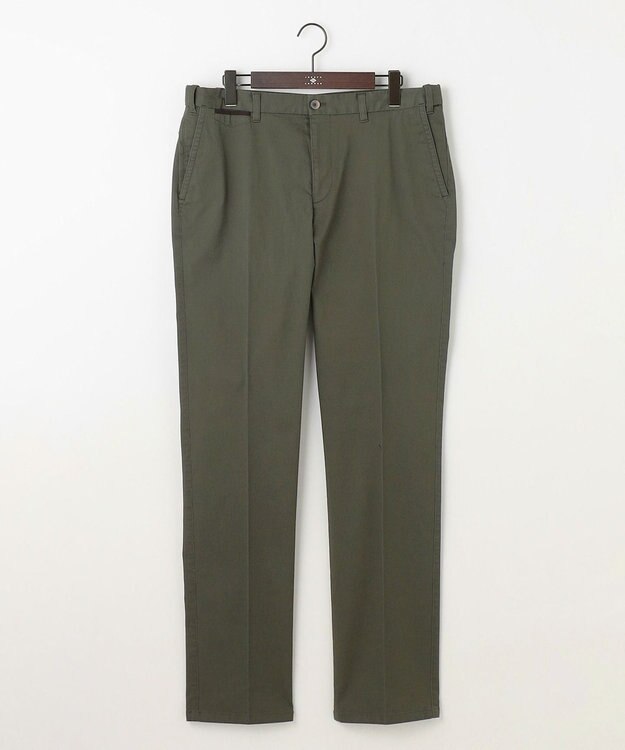 JOSEPH ABBOUD 【キングサイズ・25SS・ウエストも伸びる！オーガニックコットン使用】ハイパワーオーガニックピケ パンツ ダークグリーン系7