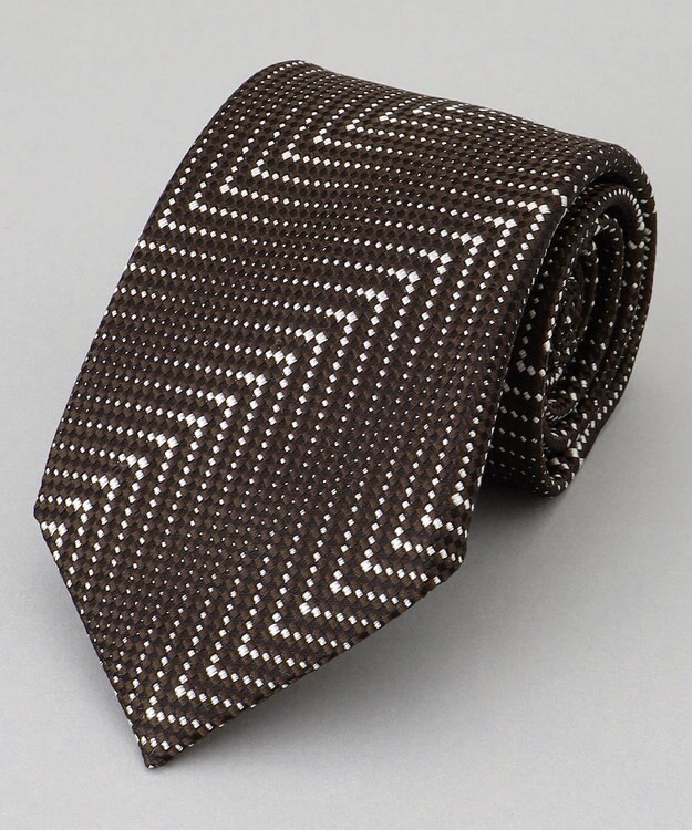 GOTAIRIKU GOTAIRIKU別注【日本製】シルク ネクタイ ダークブラウン系8