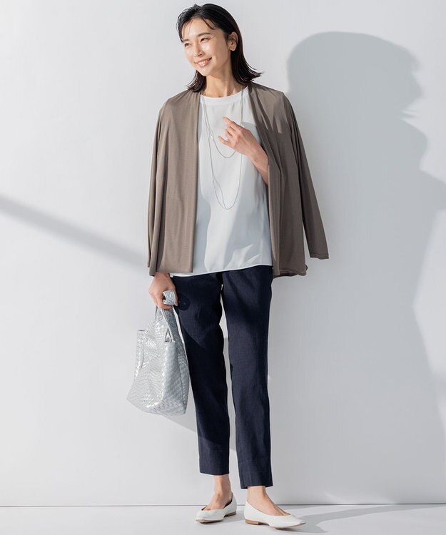 23区 メッシュトートバッグ シルバー系