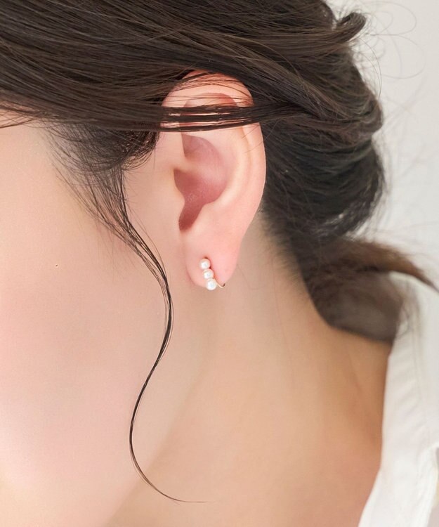 Phoebe 【K10】ノーブルパールイヤリング ゴールド