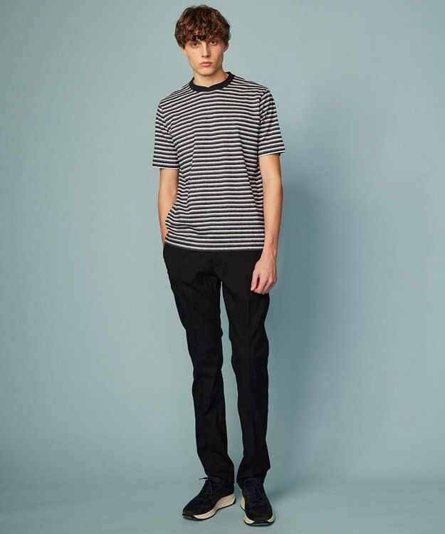 JOSEPH ABBOUD 【ウエストも伸びる！/ポケッタブル/ハイパワーストレッチ/Eco撥水】アクティブレジャーパンツ ブラック系