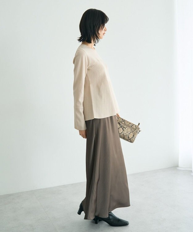 YECCA VECCA ビスチェデザインニット Black