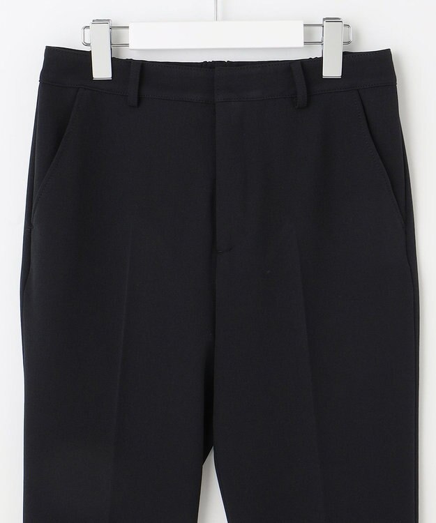 J.PRESS LADIES 【洗える】40/2NEWESTバックピーチ テーパード パンツ ネイビー系