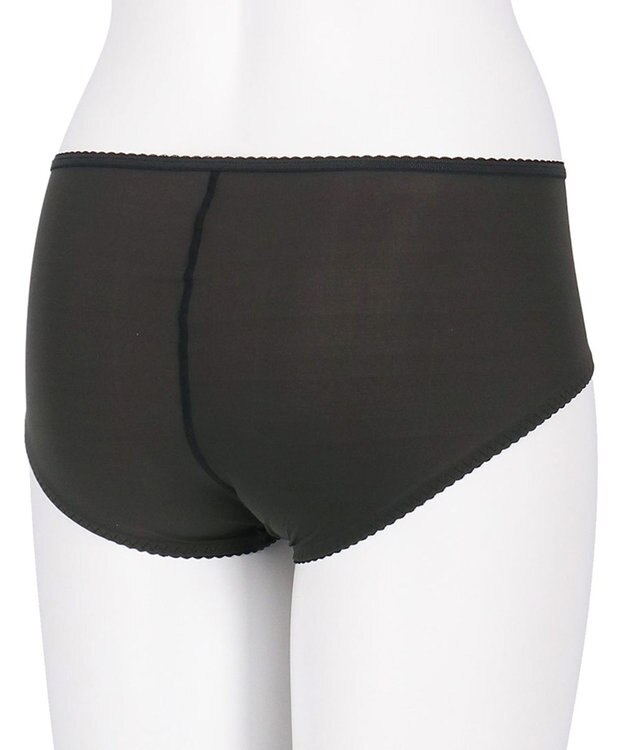 Wing ジュニアショーツ おしりにくいこみにくい ズレ上がりにくい(裾) さらっと快適 【non!PKパンツ】 はきこみ丈あさめ RB2533とペア RJ3533 ウイング／ワコール ブラック