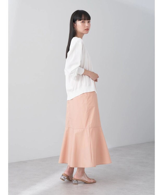 earth music&ecology Ｖネック裾切替キャミワンピース Salmon Pink