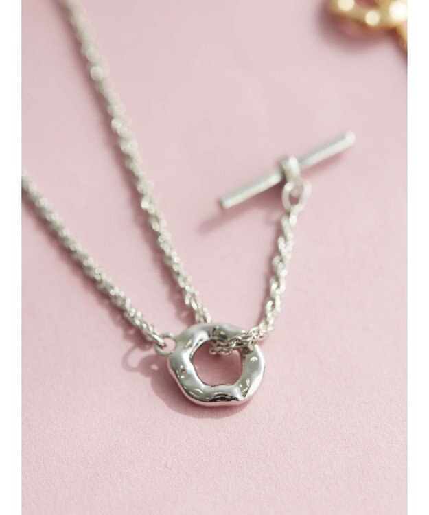 AMERICAN HOLIC メタルチェーンマンテルネックレス Silver