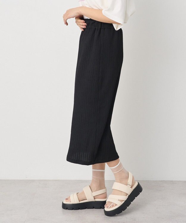 earth music&ecology 選べる丈カットナロースカート Black