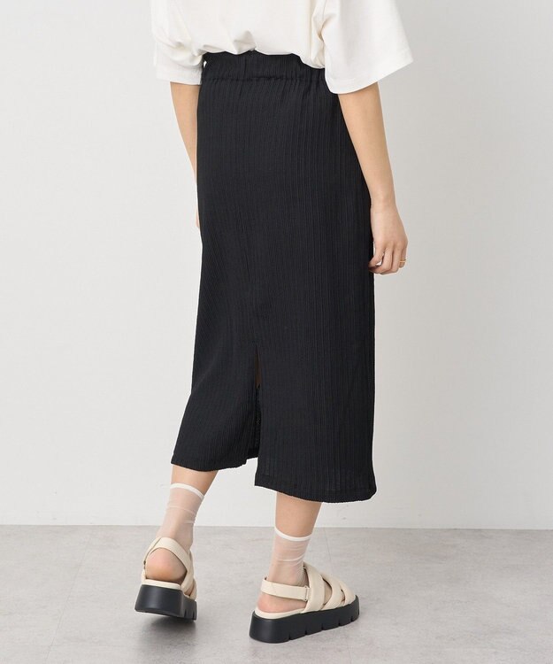 earth music&ecology 選べる丈カットナロースカート Black