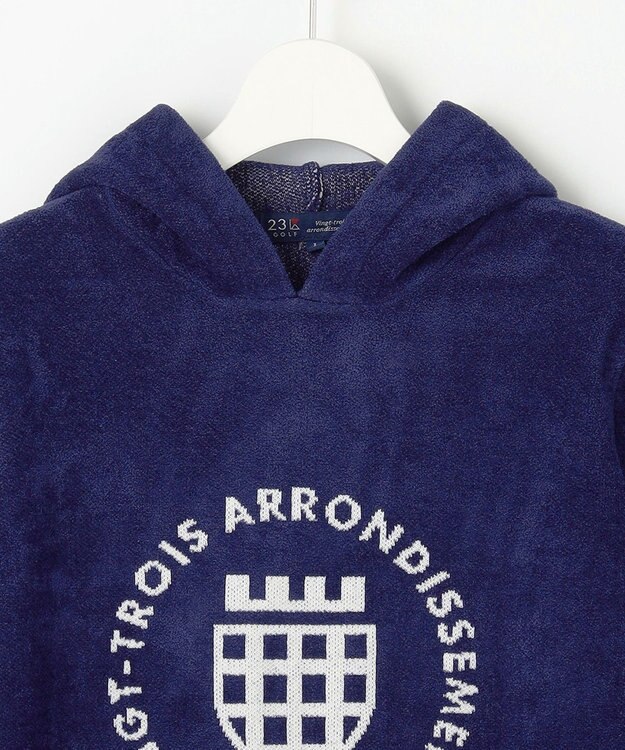 23区GOLF 【WOMEN】【ストレッチ性】フロントロゴ フーディー 日常使いにぴったりな軽やかな1着 ネイビー系