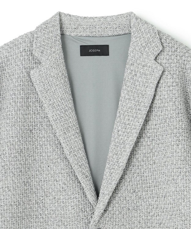 JOSEPH HOMME ストロータックステッチ　ニットジャケット ライトグレー系3