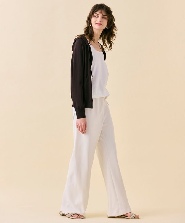 BEIGE， 【WEB限定・洗える】MONSTERA / フーデットニット Brown