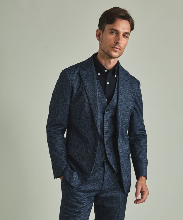 GOTAIRIKU 【セットアップ対応 / AIRY MOVE】Ｔ/Ｗジャージーセットアップ ベスト ネイビー系8