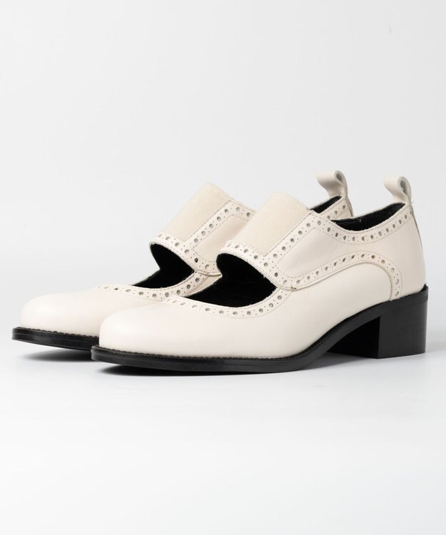 BONTRE 【BONTRE/ボントレ】フロントゴアブローグシューズ/40151-US アイボリー