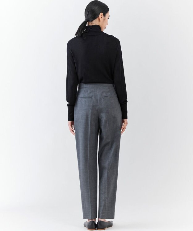 23区 【エステータ】シルクリブ タートルニット ブラック