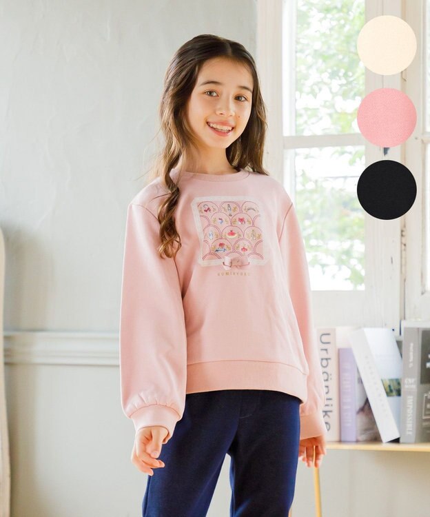 組曲 KIDS 【110-140㎝】NutsCracker トレーナー ローズ系