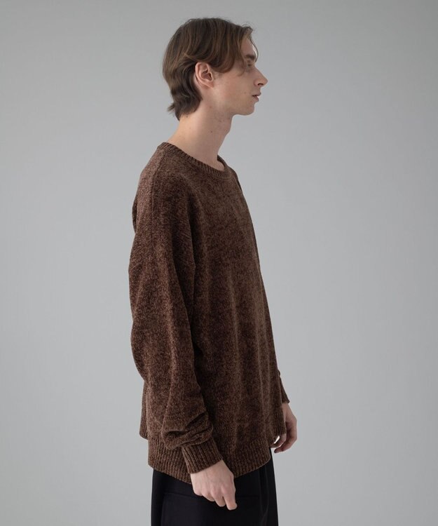 WEGO 【ユニセックス着用ITEM/MLサイズ展開】ベロアモールプルオーバー ブラウン