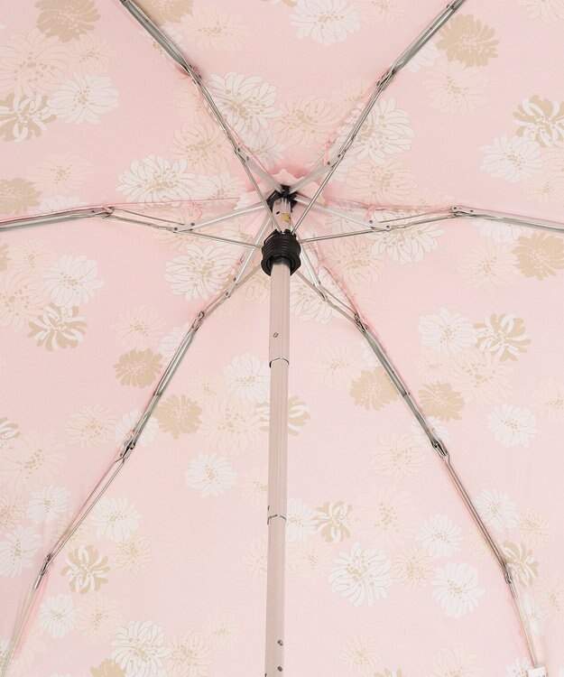 MOONBAT PAUL&JOE ACCESSOIRES(ポール＆ジョー アクセソワ) 折りたたみ傘 5段ミニ 総柄クリザンテーム ピーチ