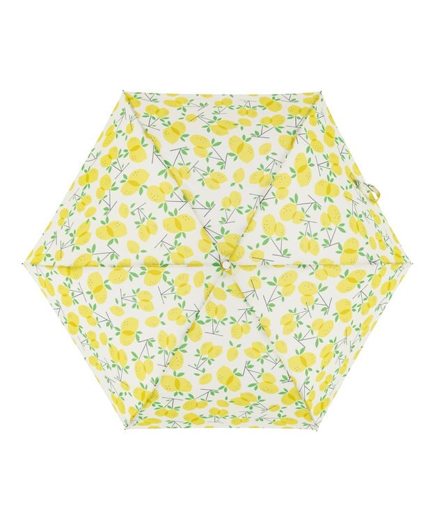 MOONBAT estaa 【耐風】折りたたみ傘 フレッシュレモン UV オフホワイト