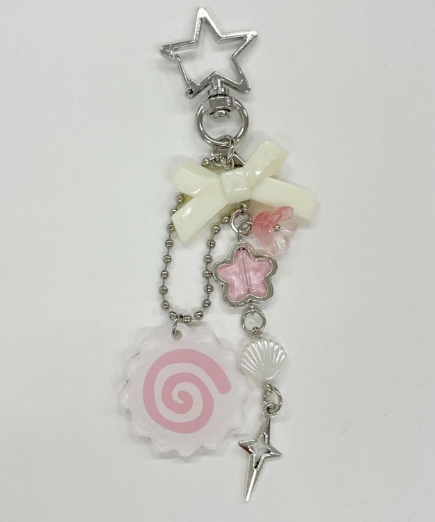 WEGO ぐるぐるビーズキーホルダー 柄1