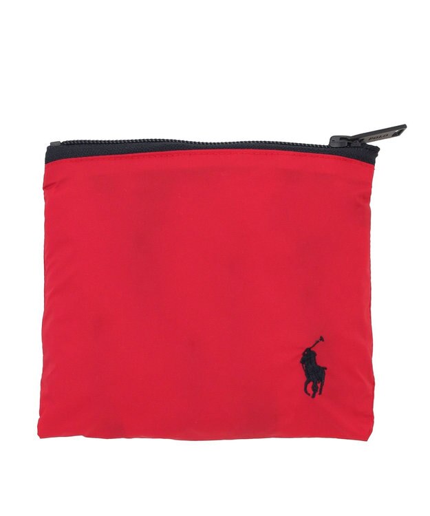 MOONBAT POLO RALPH LAUREN ポロポニー 刺繍 ポーチ付きレインバック レッド