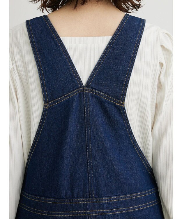 Green Parks デニムサロペットスカート Indigo