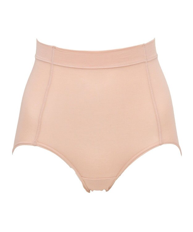 BRADELIS New York 【BRADELIS NewYork peace】優しく包む綿混ショーツ 接触冷感 速乾機能で快適なハイウエストショーツ ピーチベージュ