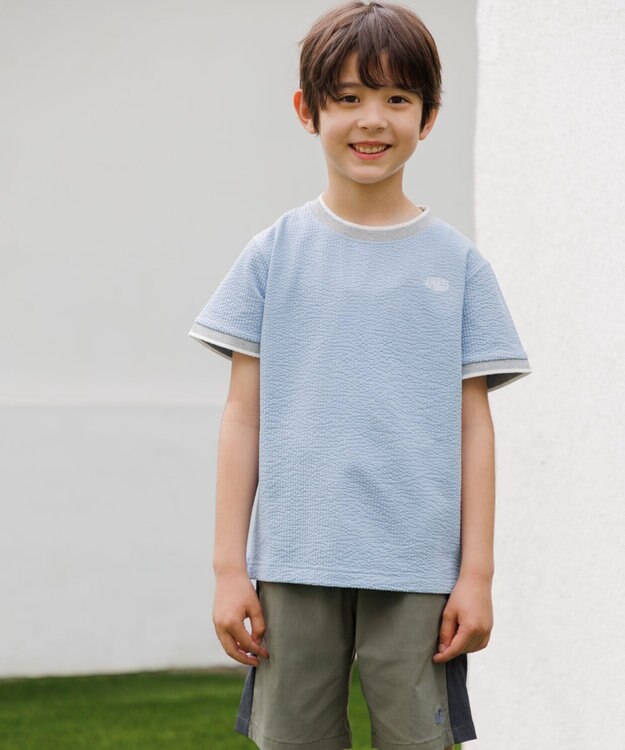 J.PRESS KIDS 【140-170cm】サッカージャージ リブＴシャツ スカイブルー系
