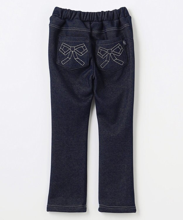 組曲 KIDS 【110-140㎝】裏起毛あったか パンツ ネイビー系