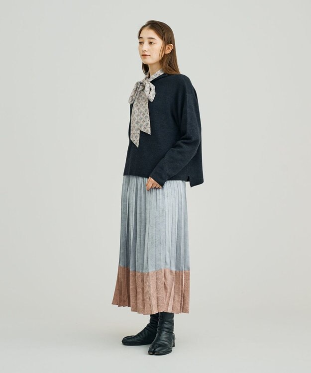 J.PRESS YORK STREET 【WOMEN】ANTI PILLING WOOL ボトルネックニット グレー系