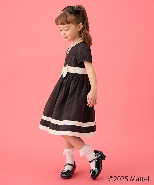 ANY KIDS 【Barbie(TM)】ドーリードレス風ワンピース ブラック