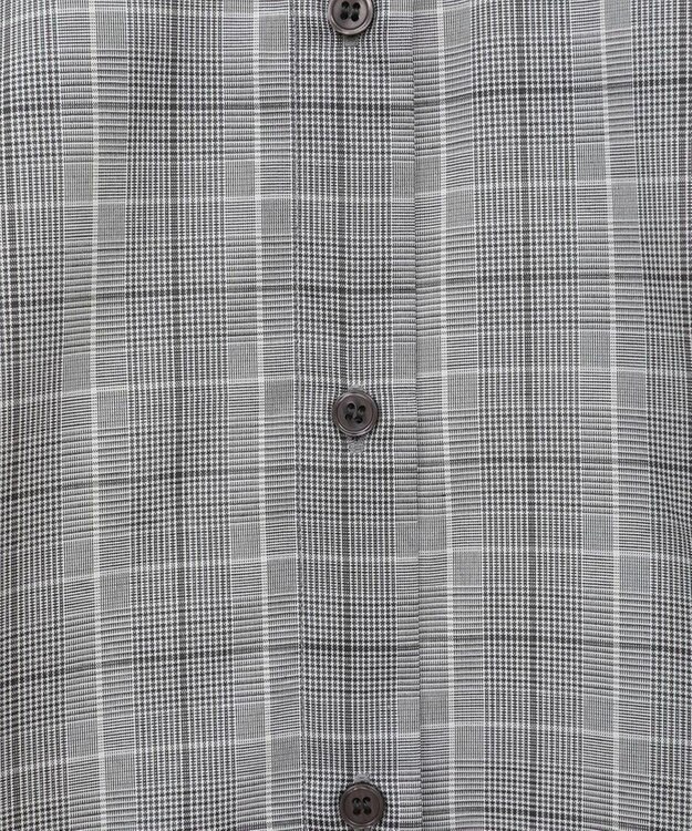 Green Parks サイドドロストショート丈シャツ（チェック） Check