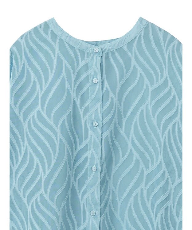 Green Parks ２ＷＡＹ　リーフジャガードシアーシャツ Mint