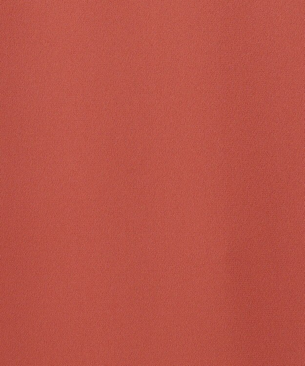 23区 【洗える】ストレッチジョーゼット ワンピース テラコッタ系