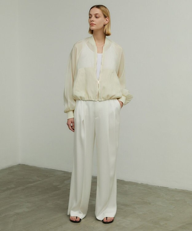 BEIGE， GINETTE / ストレートパンツ Ecru