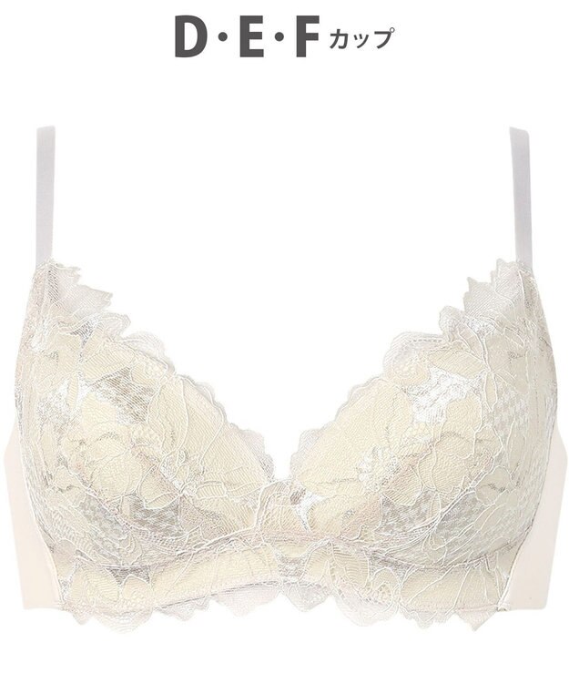 WACOAL ノンワイヤーブラ 【SUHADA ONE】 谷間メイク ふっくらデコルテ 脇すっきりシルエット レディース BXB411 /ワコール クリーム