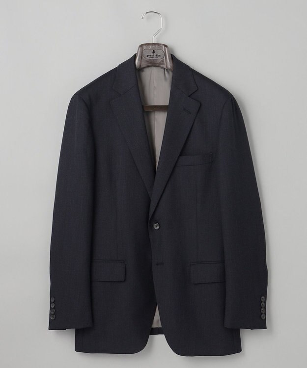 GOTAIRIKU セットアップ対応【洗える/ストレッチ/シワになりにくい】ZERO TRIA ウォッシャブルジャケット_ウール100% ネイビー系8