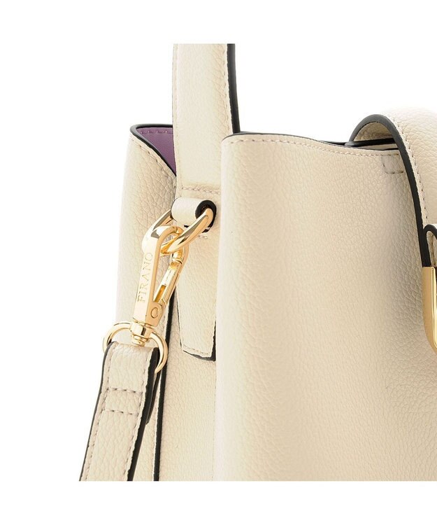 MioFIRANO ベルトフラップショルダーバッグ 2WAY　FIRANO フィラノ WHITE