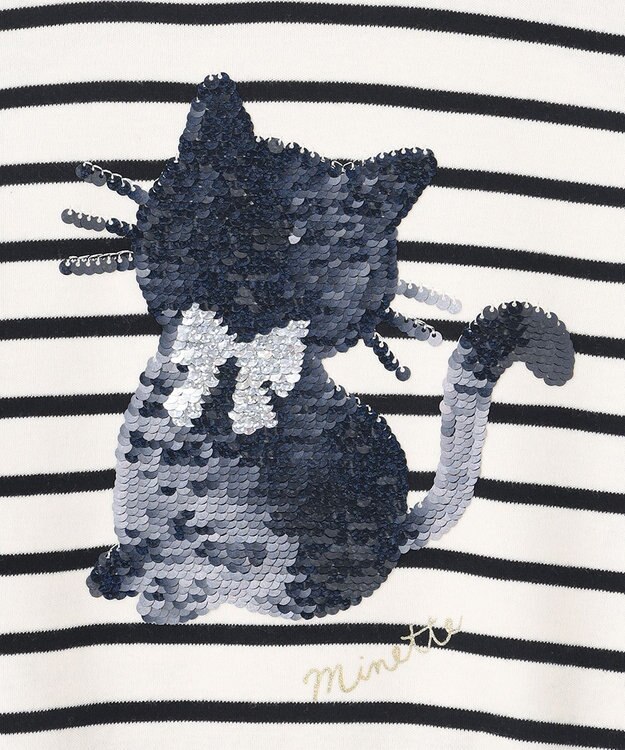 ANY KIDS ミラクルスパンコール Tシャツ ボーダー