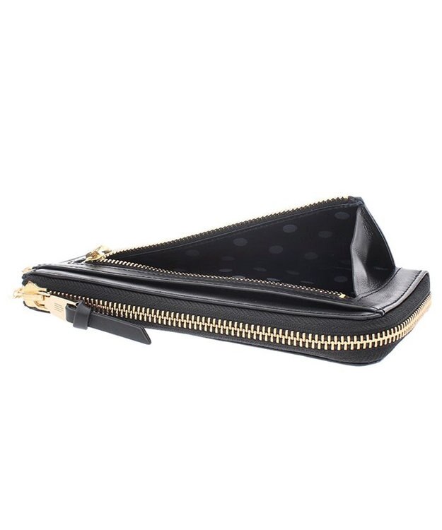 LANVIN en Bleu ルナ Ｌファスナー長財布 ブラック