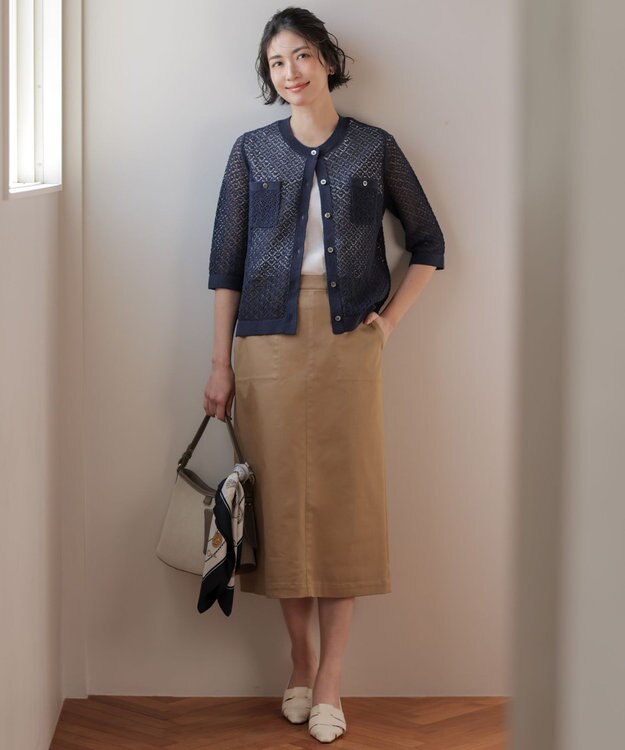 J.PRESS LADIES 【2way】キャンバス ショルダー バッグ モカ系
