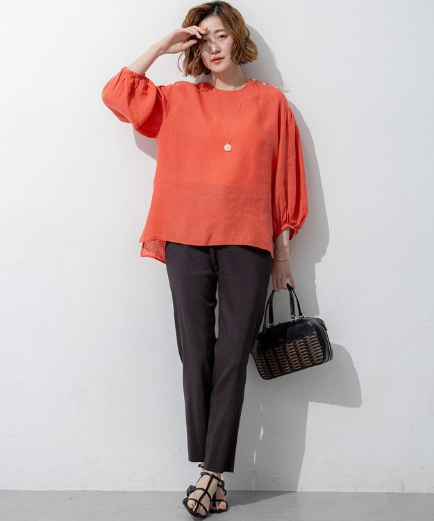 23区 【見上愛さん着用】ストーン ワントップ ネックレス アイボリー系