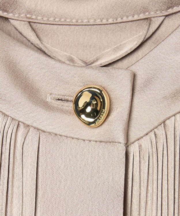 JOSEPH プリーツサテン　ドレス Powder