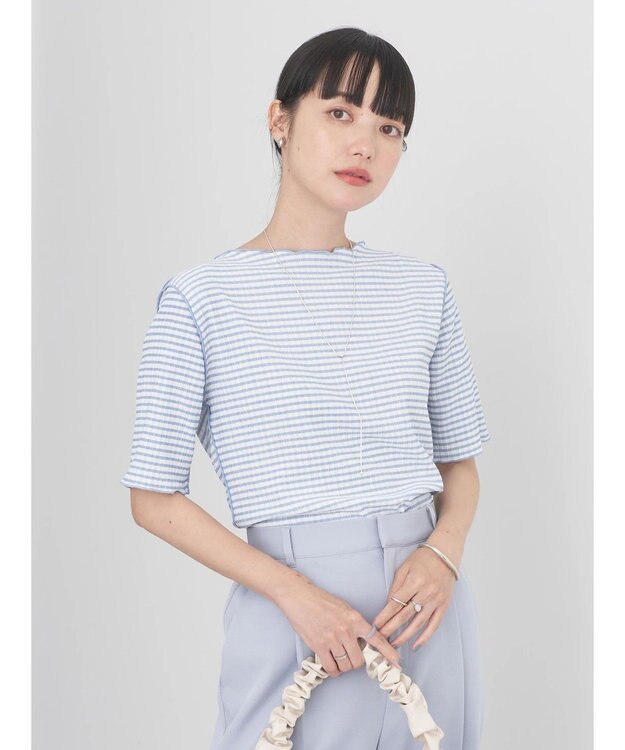 earth music&ecology ギンガムメロープルオーバー Sax