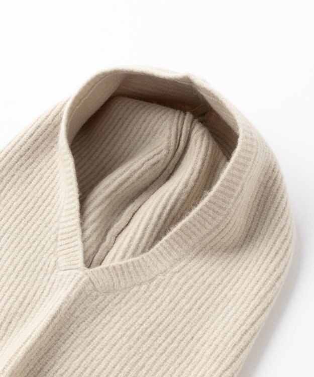 UNFILO 【洗える】ふわふわニット バラクラバ グレージュ