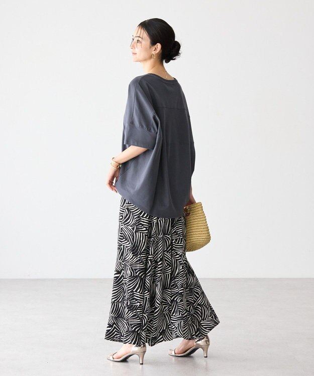 AMERICAN HOLIC 【WEB限定】【UVカット＋接触冷感】 コクーンカットプルオーバー Charcoal Gray