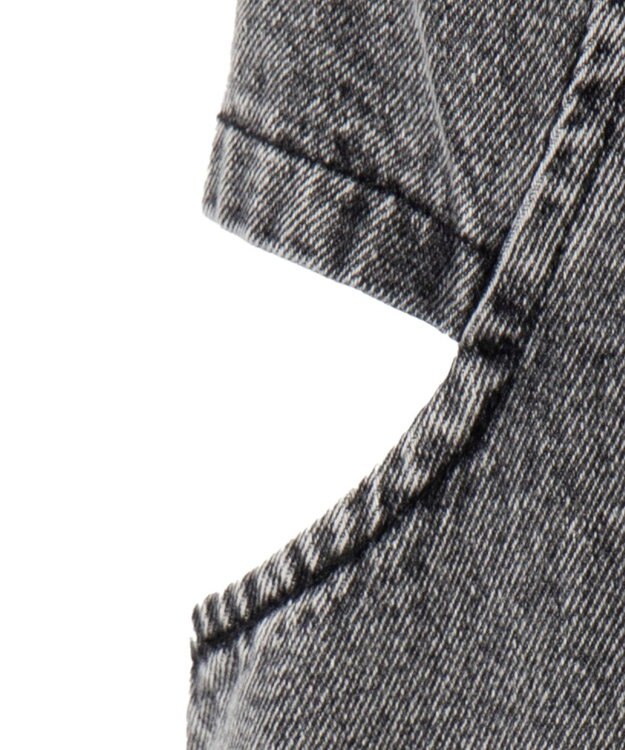 WEGO サークルカットレイヤードデニムロングスカート デニムブラックソノタ