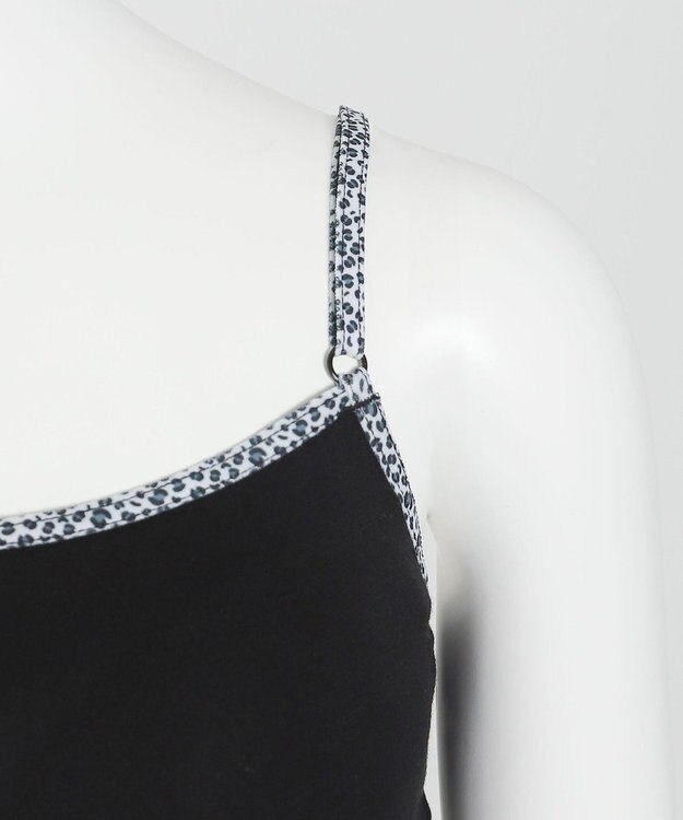 WEGO 【ブラトップ＆ショーツセット】Liliane　Ciel　レオパードハート ブラック