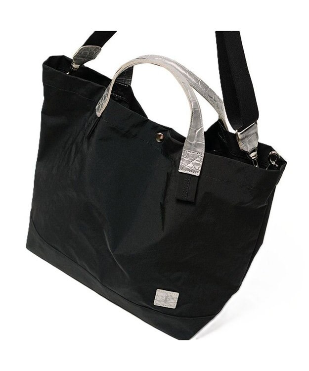 Regalo Felice 【軽量 / A4サイズ対応 / 2way】トート大 / REGALO BKSV(ブラック×シルバー)